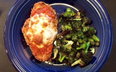 Baked Chicken Parmesan for two